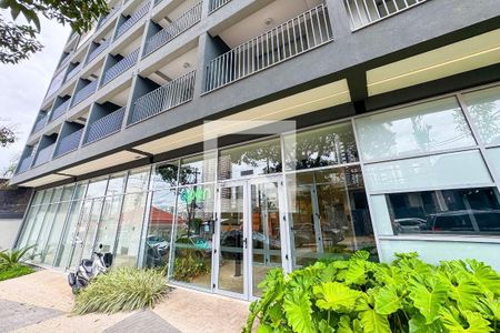 Studio para alugar com 27m², 1 quarto e sem vaga Studio para alugar com 27m², 1 quarto e sem vagaFachada