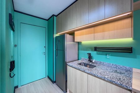 Studio para alugar com 27m², 1 quarto e sem vaga Studio para alugar com 27m², 1 quarto e sem vagaCozinha