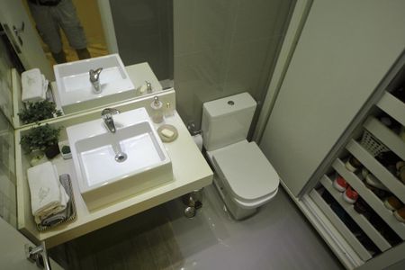 Apartamento à venda com 72m², 2 quartos e 2 vagasBanheiro Social /Lavabo 