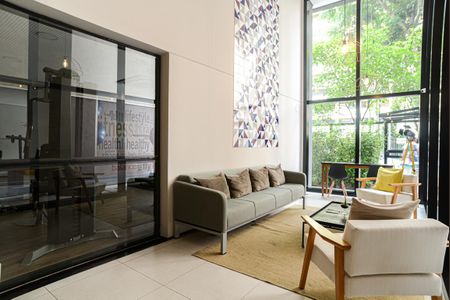 Studio para alugar com 32m², 1 quarto e sem vaga Studio para alugar com 32m², 1 quarto e sem vagaÁrea comum - Hall Social
