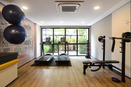 Studio para alugar com 32m², 1 quarto e sem vaga Studio para alugar com 32m², 1 quarto e sem vagaÁrea comum - Academia