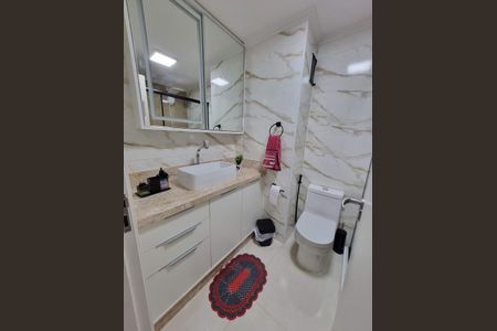 Banheiro de apartamento à venda com 3 quartos, 61m² em Parque Marajoara, Santo André