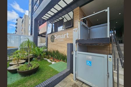 Apartamento para alugar com 45m², 1 quarto e 1 vagaFachada e portaria