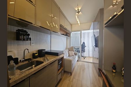Sala/Cozinha de apartamento para alugar com 1 quarto, 45m² em Amaralina, Salvador