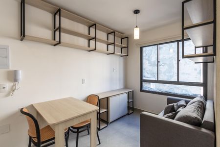 Sala de apartamento para alugar com 1 quarto, 24m² em Barra Funda, São Paulo