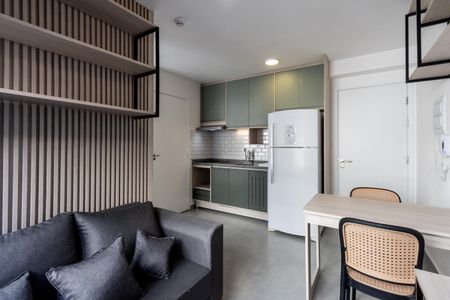 Sala de apartamento para alugar com 1 quarto, 24m² em Barra Funda, São Paulo