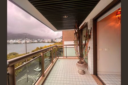 Varanda da sala  de apartamento à venda com 1 quarto, 62m² em Lagoa, Rio de Janeiro