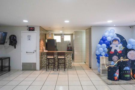 Apartamento para alugar com 45m², 1 quarto e 1 vaga Apartamento para alugar com 45m², 1 quarto e 1 vagaÁrea comum - Salão de festas
