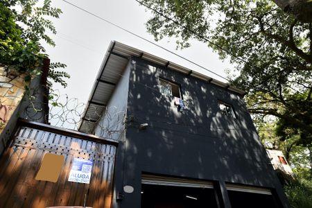 Studio para alugar com 18m², 1 quarto e sem vagaFachada com Plaquinha