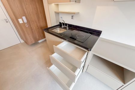 Studio para alugar com 24m², 1 quarto e sem vagaCozinha - Armários