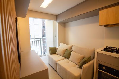 Sala de apartamento à venda com 1 quarto, 28m² em Jardim Caravelas, São Paulo