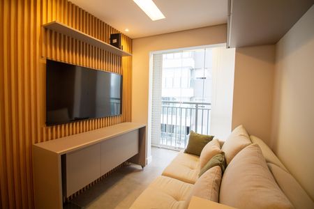 Sala de apartamento à venda com 1 quarto, 28m² em Jardim Caravelas, São Paulo