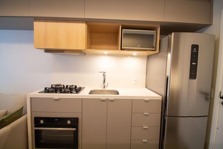 Apartamento à venda com 28m², 1 quarto e 1 vagaCozinha e Área de Serviço