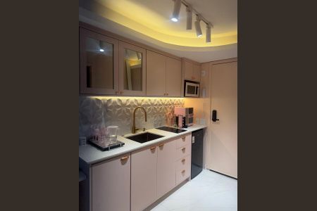 Studio para alugar com 24m², 1 quarto e sem vaga Studio para alugar com 24m², 1 quarto e sem vagaCozinha