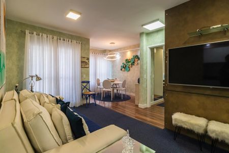 Sala de apartamento para alugar com 1 quarto, 67m² em Empresarial 18 do Forte, Barueri