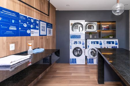 Studio para alugar com 24m², 1 quarto e sem vaga Studio para alugar com 24m², 1 quarto e sem vagaÁrea comum - Lavanderia