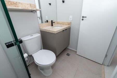 Studio para alugar com 24m², 1 quarto e sem vaga Studio para alugar com 24m², 1 quarto e sem vagaBanheiro