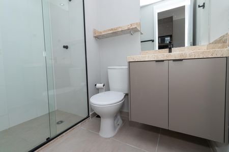 Studio para alugar com 24m², 1 quarto e sem vaga Studio para alugar com 24m², 1 quarto e sem vagaBanheiro