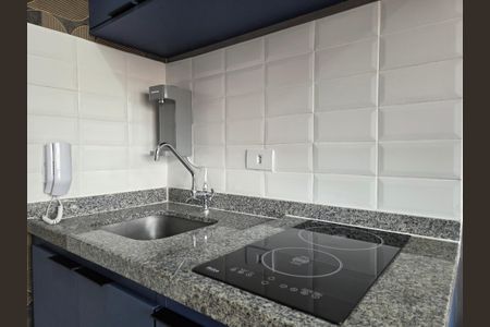 Cozinha de apartamento para alugar com 1 quarto, 27m² em Vila Olímpia, São Paulo