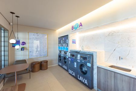 Studio para alugar com 28m², 1 quarto e sem vaga Studio para alugar com 28m², 1 quarto e sem vagaÁrea comum - Lavanderia