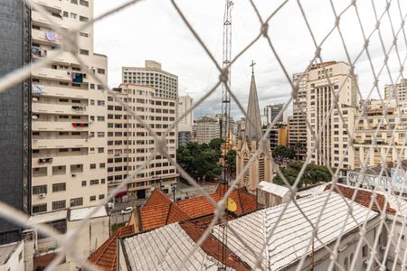 Vista da Sala de apartamento para alugar com 1 quarto, 26m² em República, São Paulo