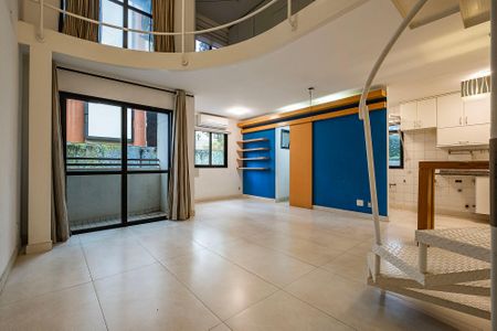 Sala/Cozinha de apartamento para alugar com 1 quarto, 80m² em Pinheiros, São Paulo