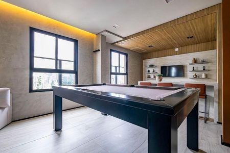 Apartamento para alugar com 27m², 1 quarto e sem vaga Apartamento para alugar com 27m², 1 quarto e sem vagaÁrea Comum - Sala de Jogos