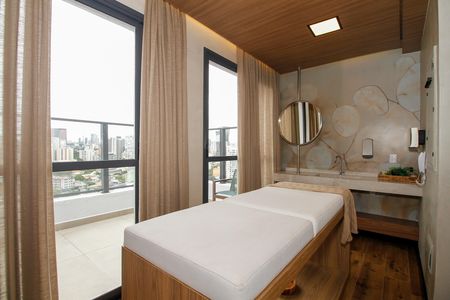 Apartamento para alugar com 27m², 1 quarto e sem vaga Apartamento para alugar com 27m², 1 quarto e sem vagaÁrea Comum - Sala de Massagem
