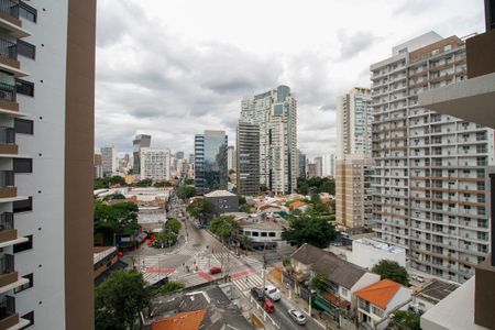 Vista do Quarto de apartamento para alugar com 1 quarto, 27m² em Pinheiros, São Paulo