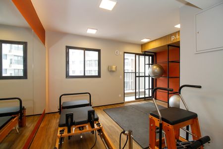 Apartamento para alugar com 27m², 1 quarto e sem vaga Apartamento para alugar com 27m², 1 quarto e sem vagaÁrea Comum - Academia