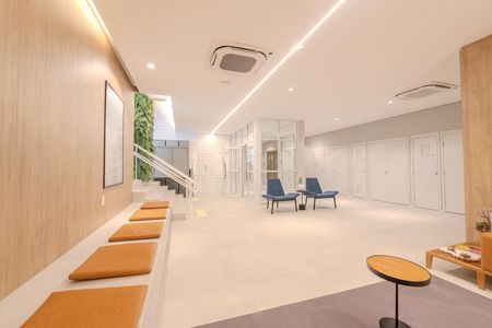 Studio para alugar com 25m², 1 quarto e sem vaga Studio para alugar com 25m², 1 quarto e sem vagaHall de entrada