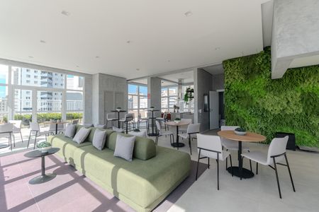 Studio para alugar com 25m², 1 quarto e sem vaga Studio para alugar com 25m², 1 quarto e sem vagaÁrea comum - Salão de festas