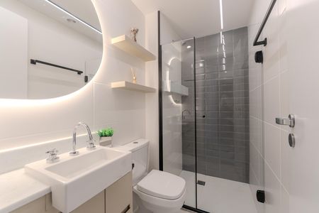 Studio para alugar com 25m², 1 quarto e sem vaga Studio para alugar com 25m², 1 quarto e sem vagaBanheiro