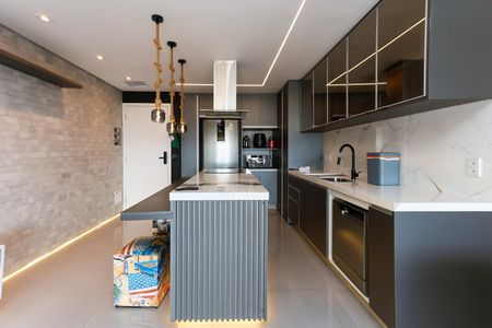 cozinha de apartamento para alugar com 2 quartos, 70m² em Jardim Parque Morumbi, São Paulo