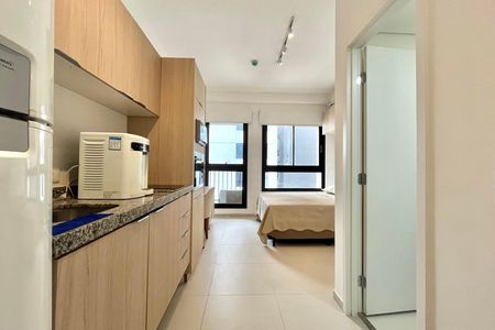Studio para alugar com 21m², 1 quarto e sem vaga Studio para alugar com 21m², 1 quarto e sem vagaCozinha