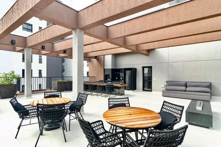 Studio para alugar com 21m², 1 quarto e sem vaga Studio para alugar com 21m², 1 quarto e sem vagaÁrea comum - Churrasqueira
