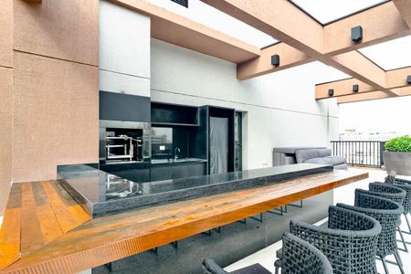 Studio para alugar com 21m², 1 quarto e sem vaga Studio para alugar com 21m², 1 quarto e sem vagaÁrea comum - Churrasqueira