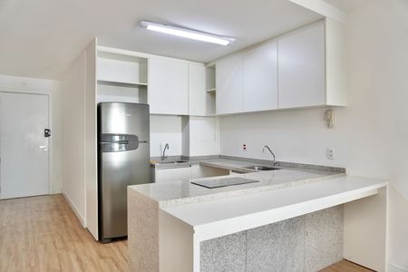 Cozinha de kitnet/studio para alugar com 1 quarto, 42m² em Funcionários, Belo Horizonte