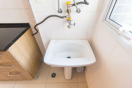 Apartamento para alugar com 55m², 1 quarto e 2 vagas Apartamento para alugar com 55m², 1 quarto e 2 vagasDetalhe - Área de Serviço