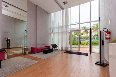 Apartamento para alugar com 55m², 1 quarto e 2 vagas Apartamento para alugar com 55m², 1 quarto e 2 vagasHall social