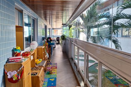 Varanda da Sala de apartamento à venda com 4 quartos, 182m² em Icaraí, Niterói