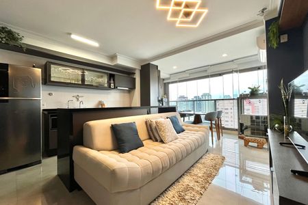 Sala de apartamento para alugar com 1 quarto, 49m² em Mirandópolis, São Paulo