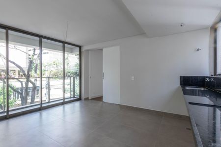 Sala de apartamento à venda com 1 quarto, 44m² em Anchieta, Belo Horizonte