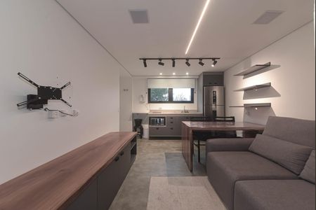 Sala de apartamento para alugar com 1 quarto, 42m² em Vila Cordeiro, São Paulo