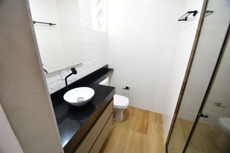 Banheiro de kitnet/studio à venda com 1 quarto, 47m² em Botafogo, Campinas