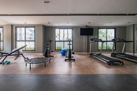 Studio para alugar com 27m², 1 quarto e sem vaga Studio para alugar com 27m², 1 quarto e sem vagaAcademia