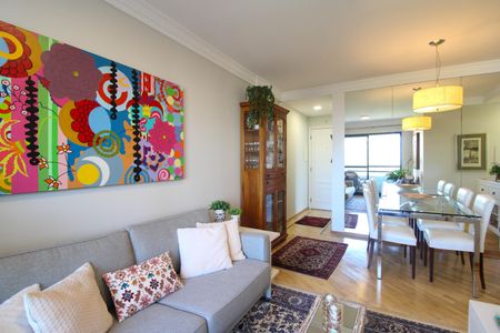 Sala  de apartamento à venda com 1 quarto, 58m² em Vila Andrade, São Paulo