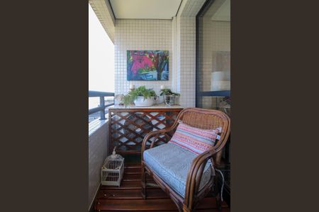 Varanda da Sala de apartamento à venda com 1 quarto, 58m² em Vila Andrade, São Paulo