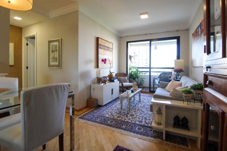 Sala  de apartamento à venda com 1 quarto, 58m² em Vila Andrade, São Paulo