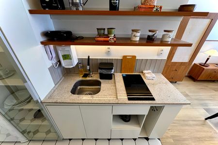 Studio à venda com 34m², 1 quarto e sem vaga